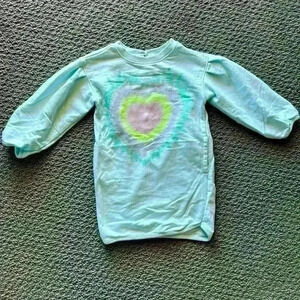 Gap tie dye heart sweater dress size 3T